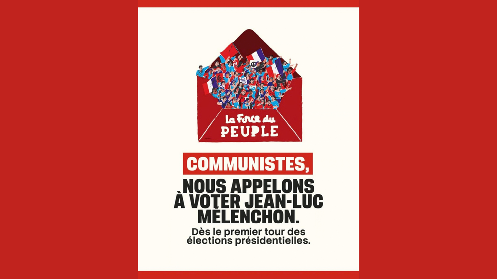 COMMUNISTES, NOUS APPELONS À VOTER JEAN-LUC MELENCHON  dès le premier tour des élections présidentielles image de l'article